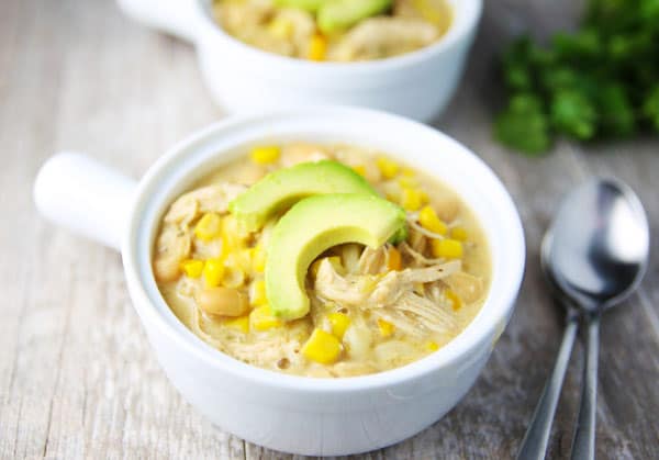 You guys... This is SERIOSLY The Best White Chicken Chili EVER! Once you start eating it, you just can't stop!