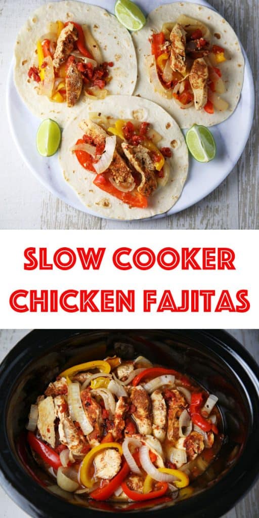 Slow Cooker Chicken Fajitas - Tastefulventure