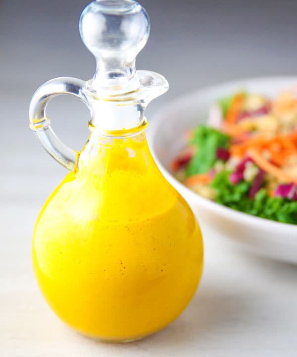 This Carrot Ginger Dressing is made with simple fresh ingredients and is incredibly delicious! 