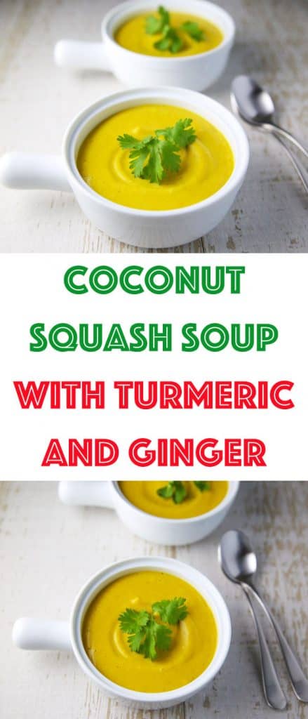 Coconut Squash Soup with Turmeric and Ginger - Tastefulventure
