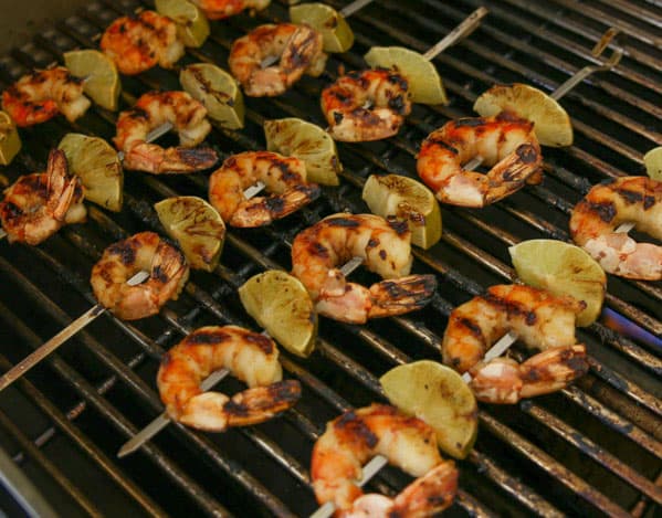 These Grilled Honey Lime Shrimp Skewers are super easy to make and loaded with flavor! This will be your new favorite way to eat Shrimp!