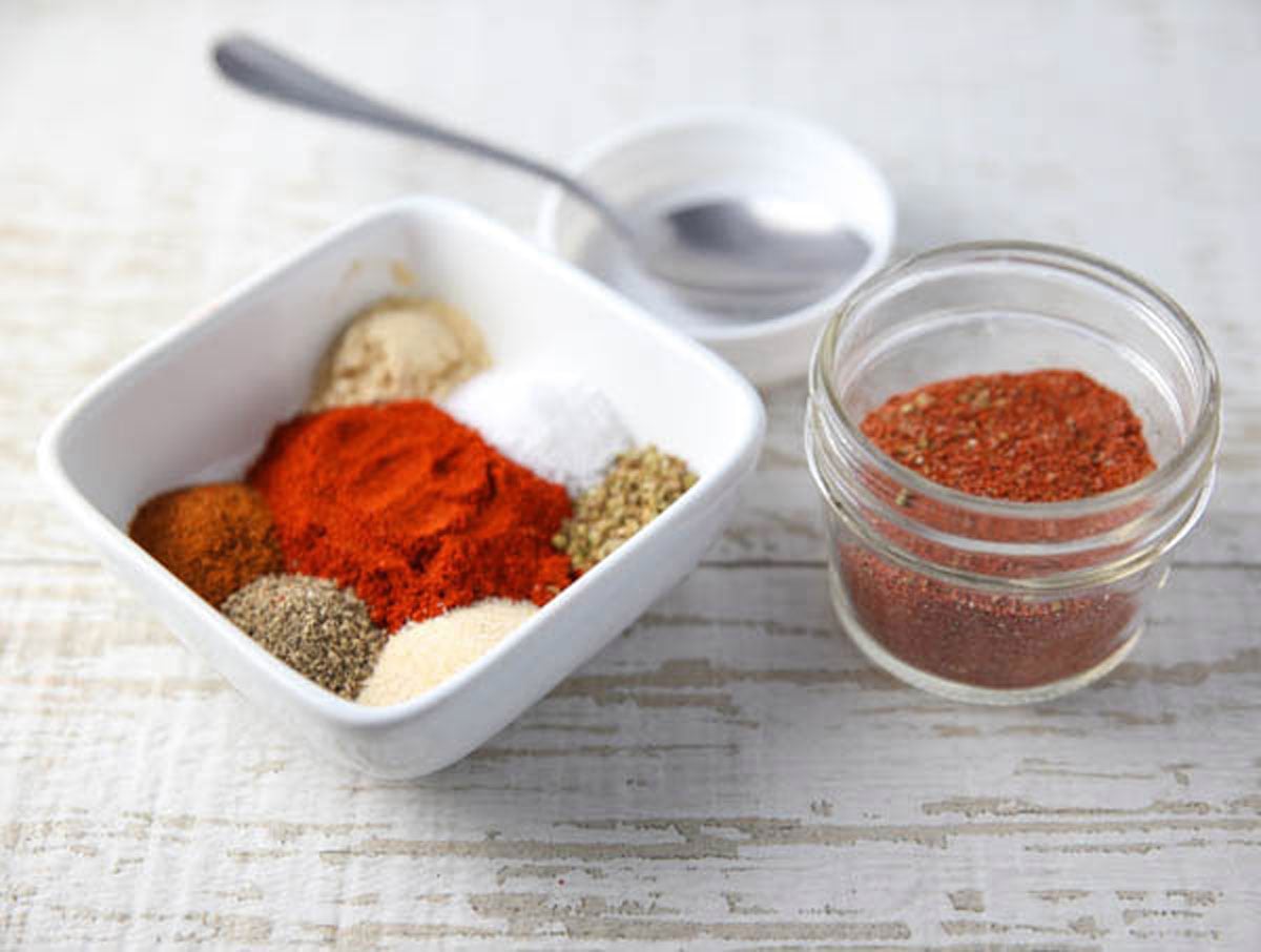 blackened seasoning ingredients in a bowl