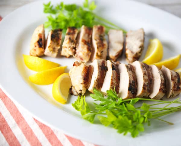 Grilled Chicken with Lemon and Parsley