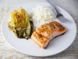 Sheet Pan Miso Glazed Salmon With Bok Choy - Tastefulventure