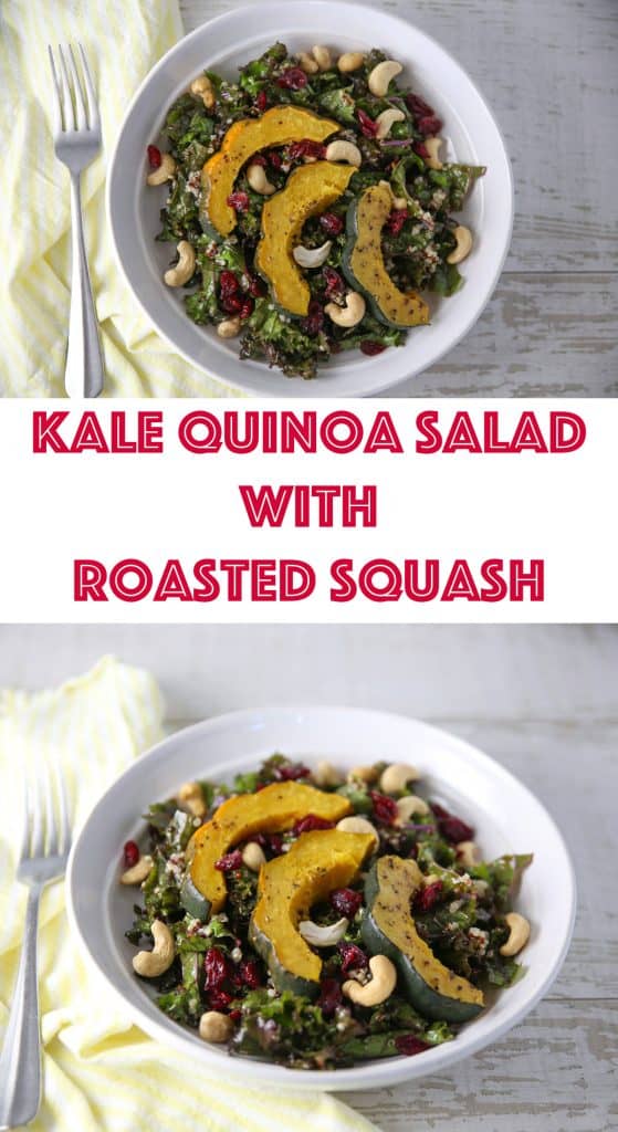 Kale Quinoa Salad with Roasted Squash - Tastefulventure