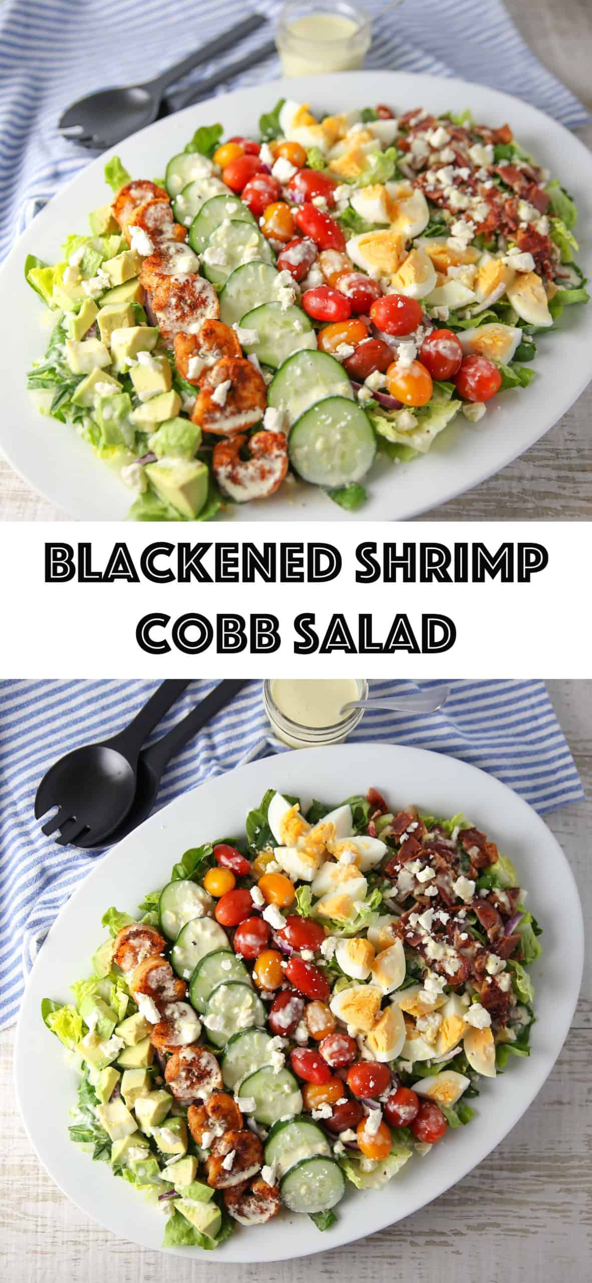 blackened shrimp cobb salad