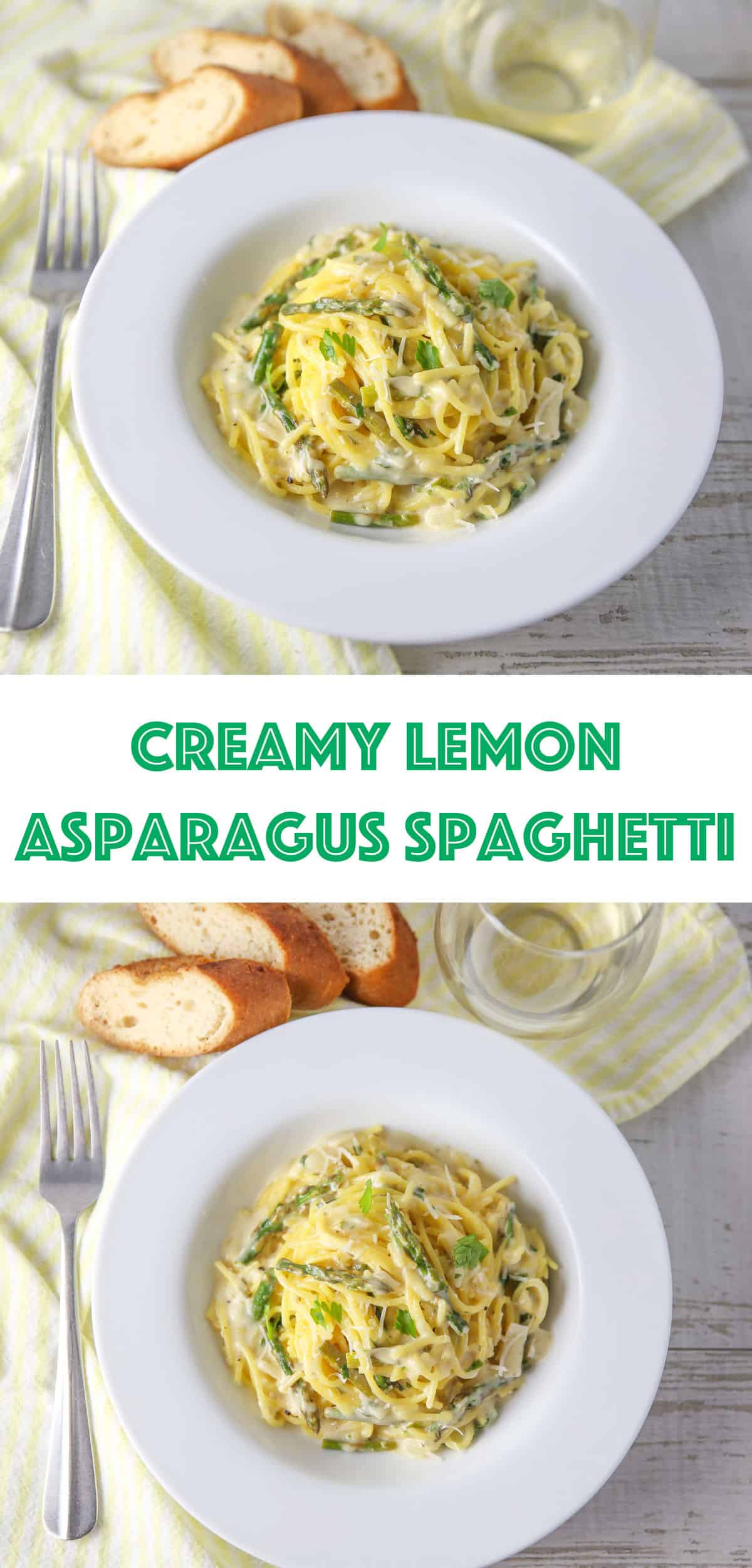 Creamy Lemon Asparagus Spaghetti