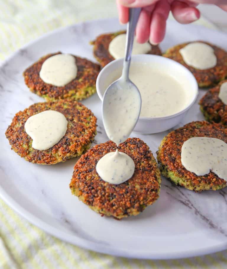 Cheesy Quinoa Zucchini Fritters Tastefulventure