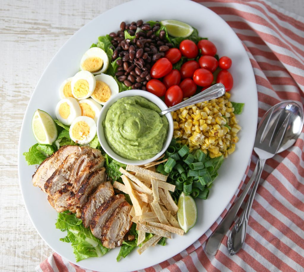 Mexican grilled chicken Cobb Salad 