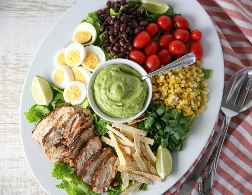 Mexican grilled chicken Cobb Salad 