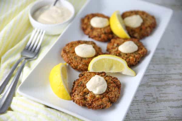 Crab Cakes with sauce