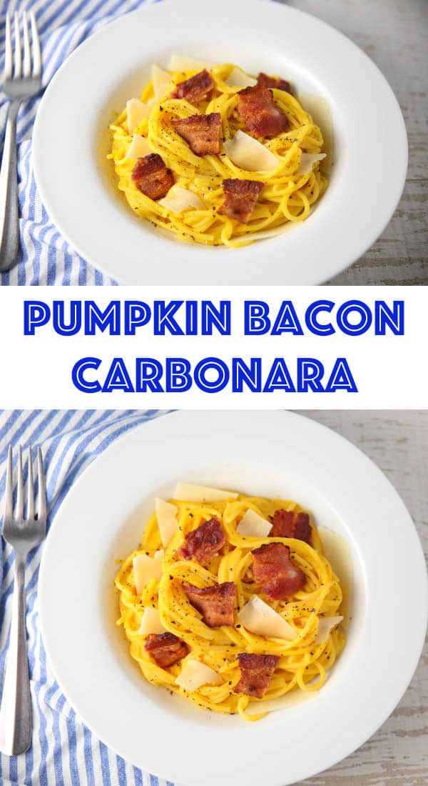 Pumpkin Bacon Carbonara