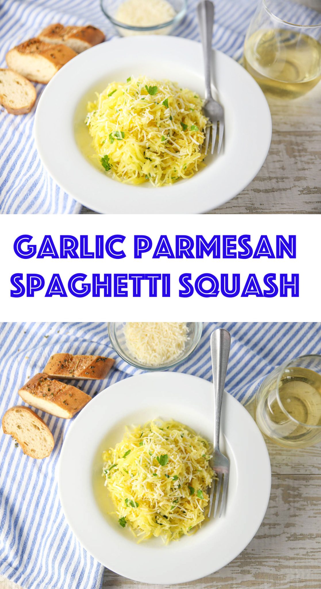 Garlic Parmesan Spaghetti Squash - Tastefulventure