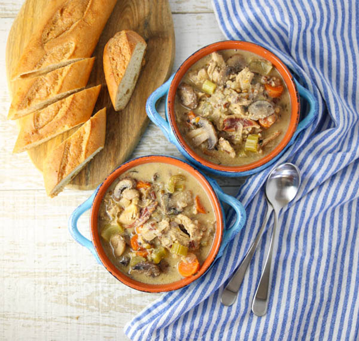 Gluten-free Slow Cooker Turkey and Rice Soup