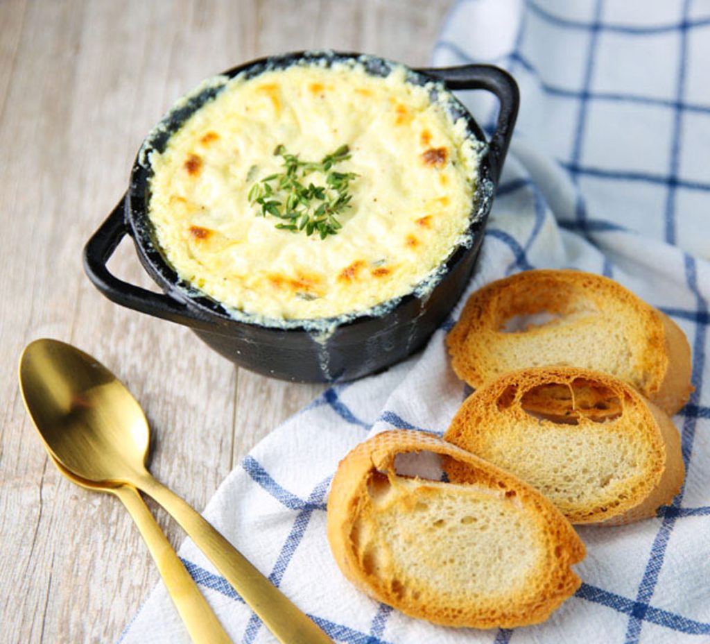 Garlic Ricotta Dip Baked Ricotta Cheese Dip with Garlic Thyme and Lemon - Tastefulventure
