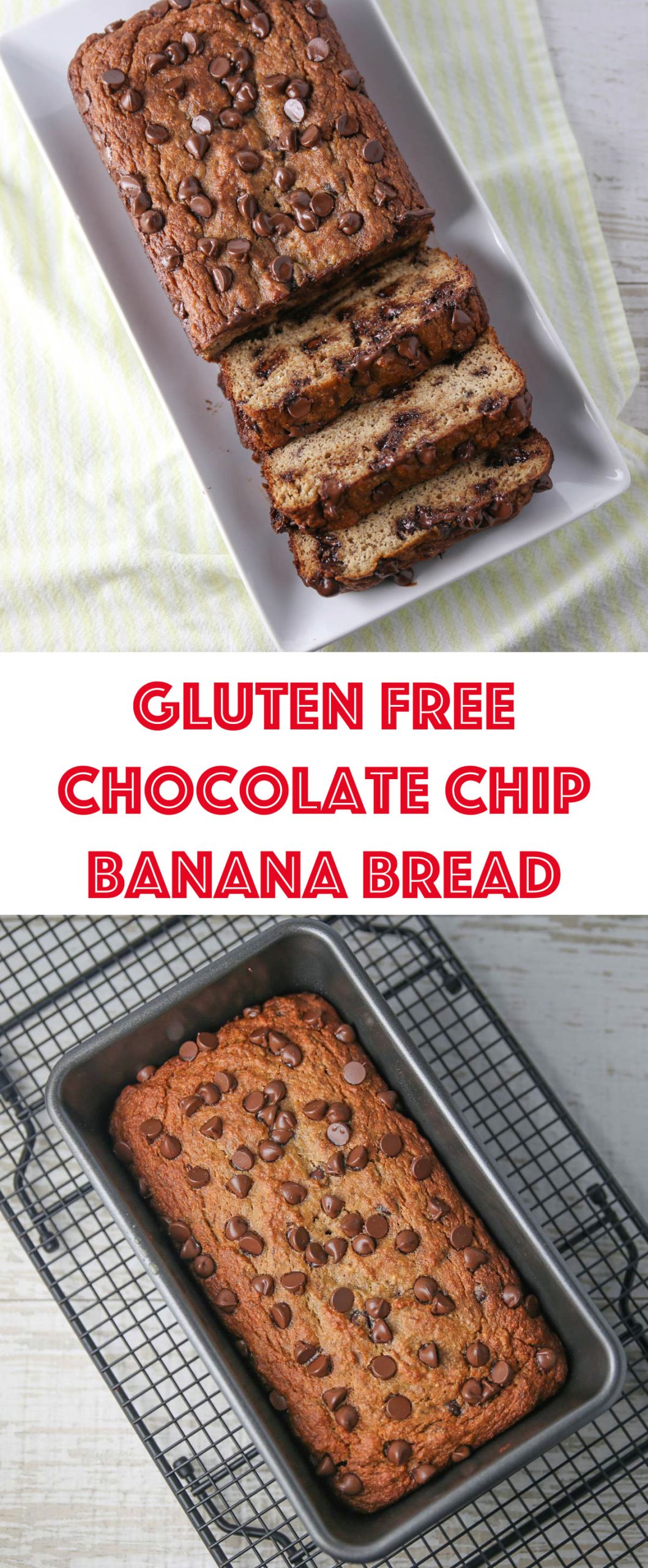 gluten free chocolate chip banana bread