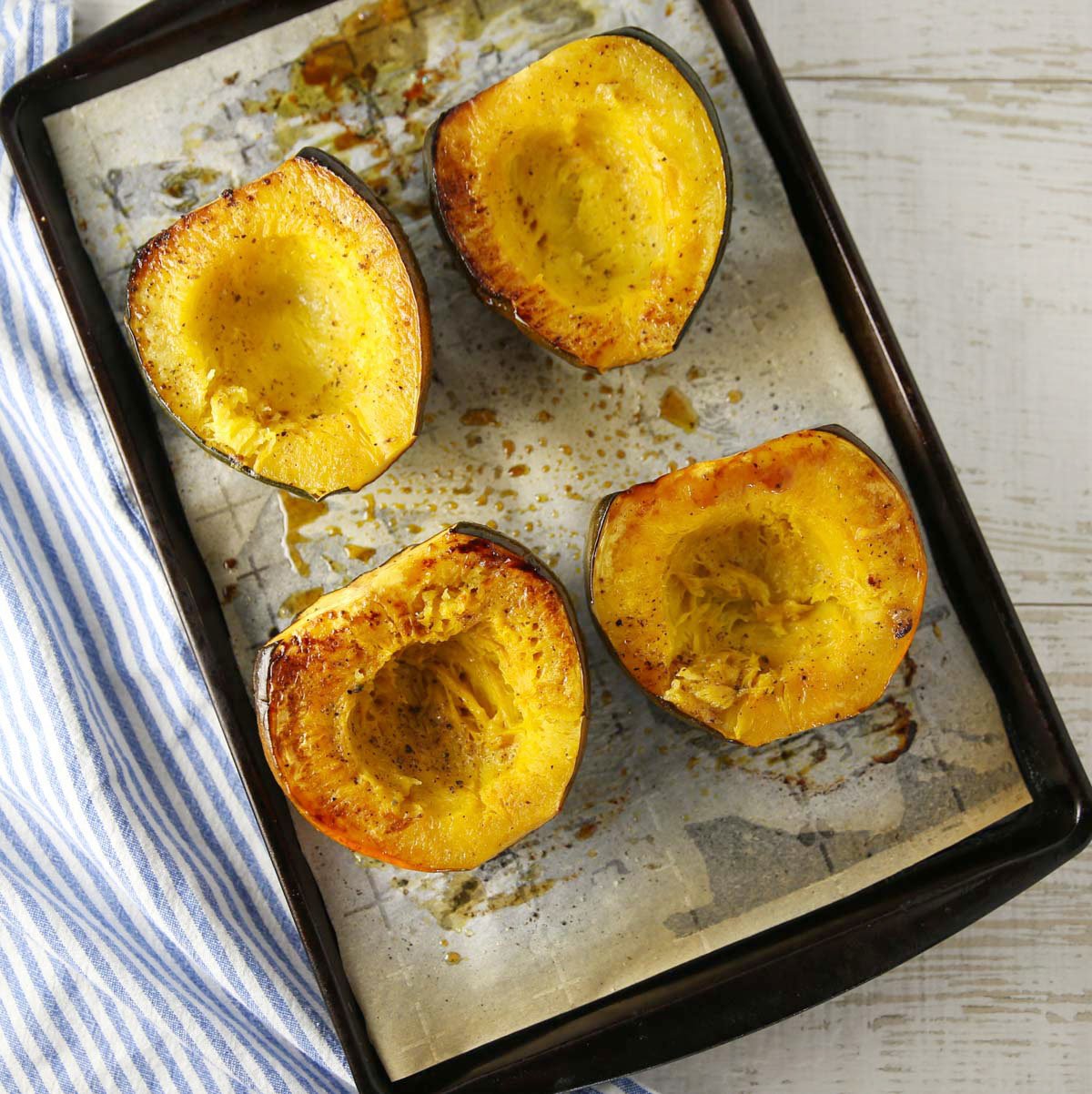 how to roast acorn squash