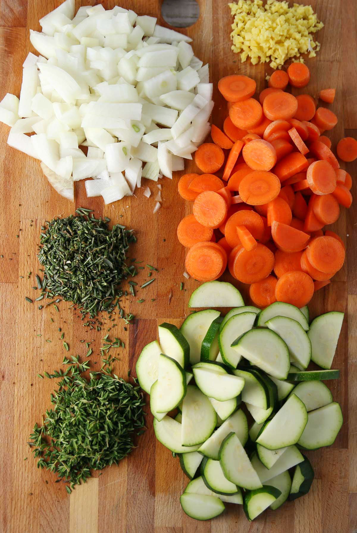 ingredients for vegetable detox soup