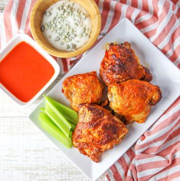 air fryer buffalo chicken thighs