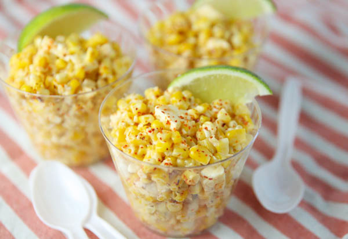 mexican street corn in a cup