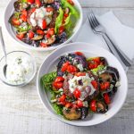 Low Carb Burger Bowls with Blue Cheese Dressing